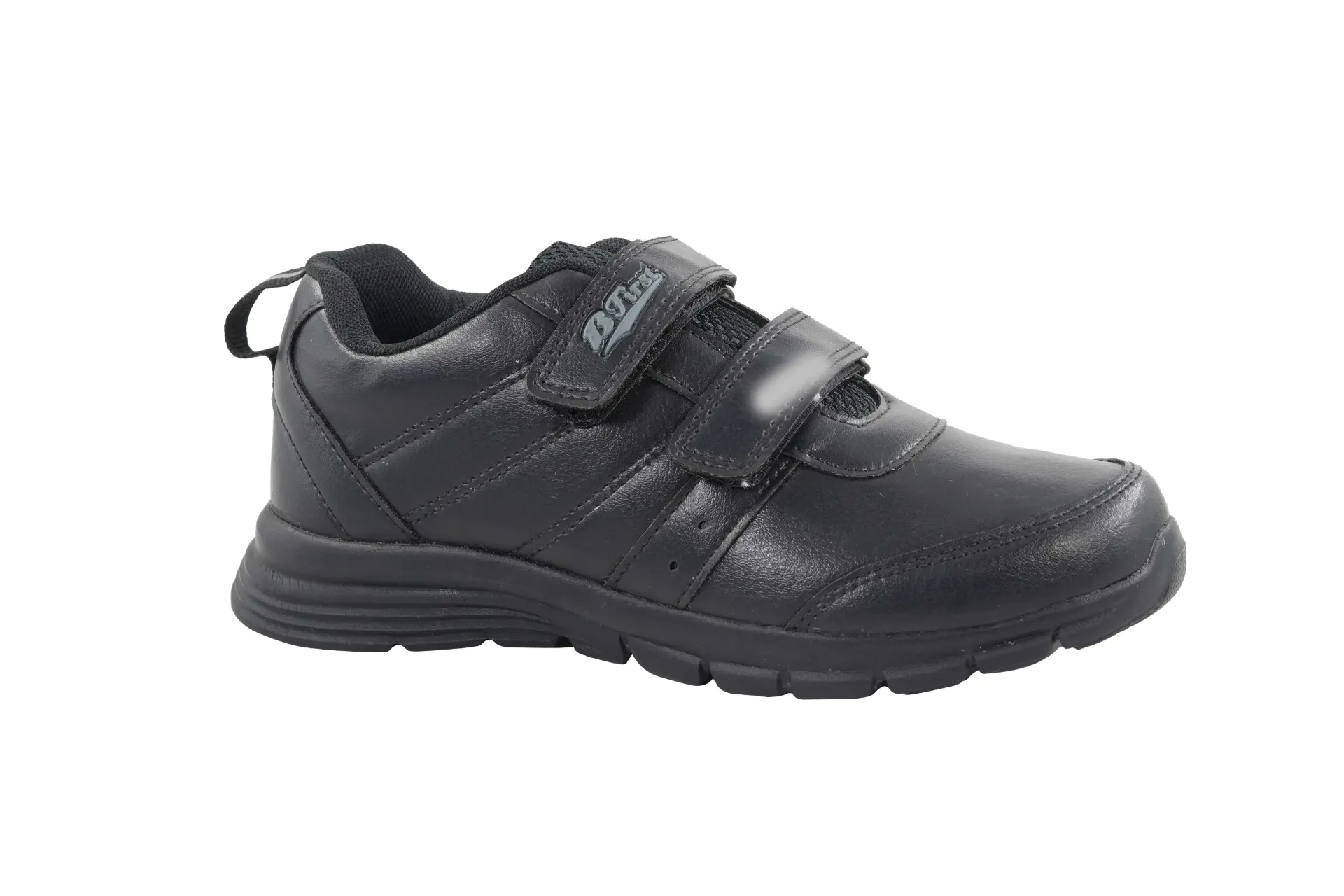 [Bata School Shoes for Kids - B-first Lace 6 UK] Bata School Shoes for Kids - B-first Velcro / Lace (6 UK, Black)